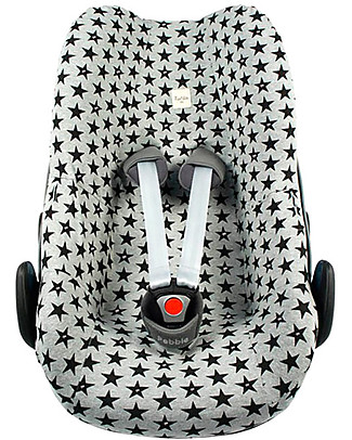 Fun*das bcn Cover per Seggiolino Auto Gruppo 0 Bébé Confort Pebble e Pebble Plus - Fun Black Star Accessori Seggiolini Auto