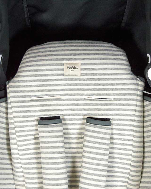 Fun*das bcn Materassino per Passeggino Babyzen Yoyo, Kodak Stripes - Cotone Elasticizzato Materassini e Riduttori