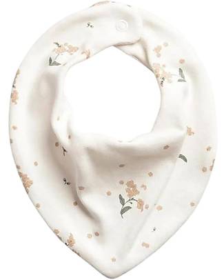 Garbo&Friends Bavaglino a Triangolo - Forget Me Not - 100% Jersey di Cotone con Finiture in Seta - Collezione Mini Line Bavagli a Bandana
