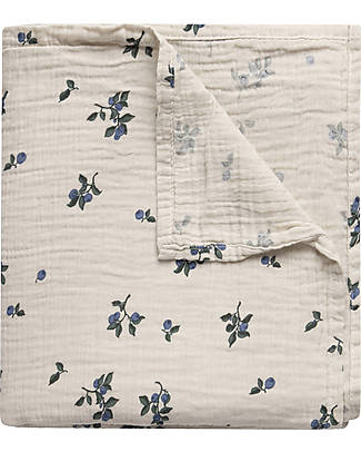 Garbo&Friends Copertina Swaddle - Mirtillo - 110 x 110 cm - 100% Mussola di Cotone Swaddle di Mussola