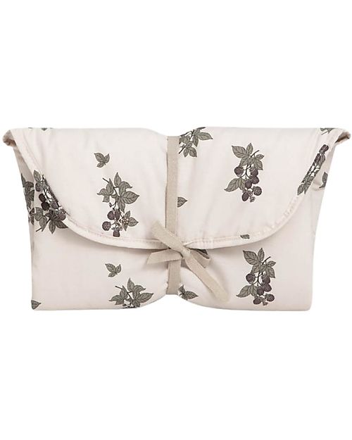 Garbo&Friends Pochette Porta Pannolini con Fasciatoio Pieghevole - Blackberry - 45 x 65 cm - Cotone Percalle Trousse e Pochette
