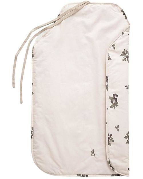 Garbo&Friends Pochette Porta Pannolini con Fasciatoio Pieghevole - Blackberry - 45 x 65 cm - Cotone Percalle Trousse e Pochette