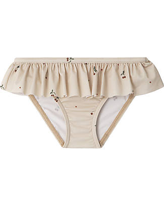 Garbo&Friends Slip Bikini con Balze - Rosa/Ciliegie - Materiale Riciclato Costumi Due Pezzi