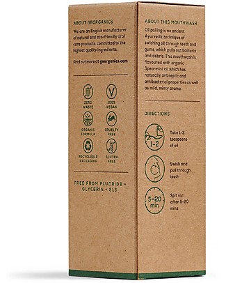 Georganics Colluttorio Naturale alla Menta Gentile - 100 ml Dentifricio e Spazzolini