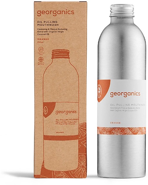 Georganics Colluttorio Naturale all'Arancia - 275 ml - Ideale per bambini! Dentifrici