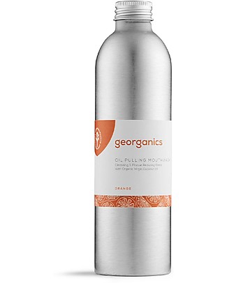 Georganics Colluttorio Naturale all'Arancia - 275 ml - Ideale per bambini! Dentifricio e Spazzolini