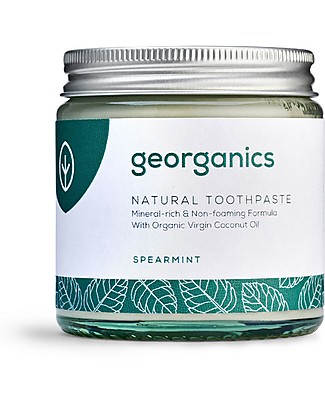 Georganics Dentifricio Minerale Naturale - Menta Gentile - 60 ml Dentifricio e Spazzolini