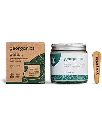 Georganics Dentifricio Minerale Naturale - Menta Gentile - 60 ml Dentifricio e Spazzolini