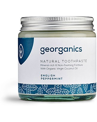 Georganics Dentifricio Minerale Naturale - Menta Piperita - 60 ml Dentifricio e Spazzolini