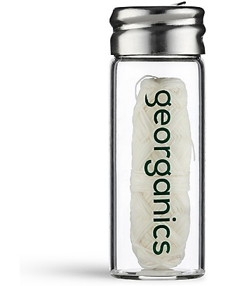Georganics Filo Interdentale Naturale - Menta Gentile - 30 m Dentifricio e Spazzolini