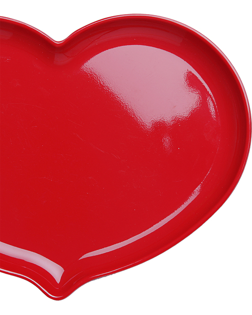 Ginger Piatto a Cuore - Rosso Lacca Piatti e Scodelle