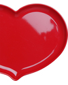 Ginger Piatto a Cuore - Rosso Lacca Piatti e Scodelle