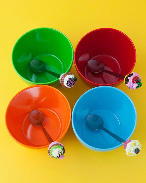 Ginger Set 4 Cucchiaini Cupcake da Dessert Posate