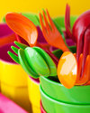 Ginger Set Doppio Cucchiaio e Forchetta - Rosso Posate