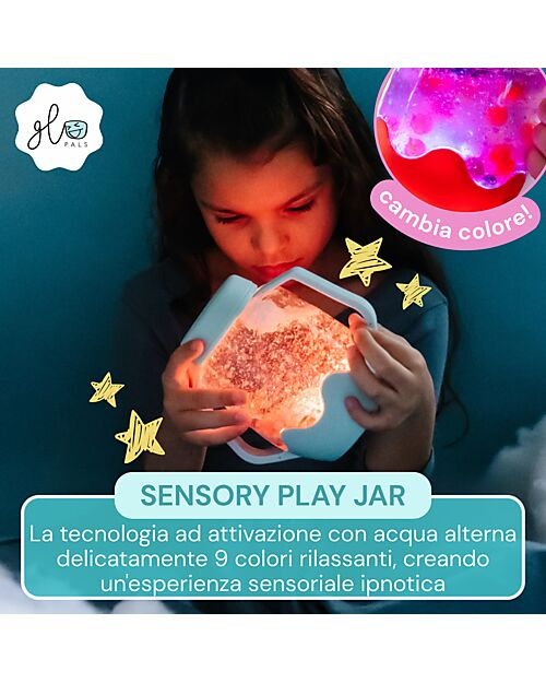 Glo Pals Barattolo per Gioco Sensoriale - Teal - Adatto da 18 Mesi Giochi Sensoriali_
