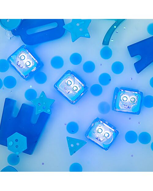 Glo Pals Cubi Luminosi Blair - Blu - Set da 4 - Adatto da 3 Anni Giochi Sensoriali_