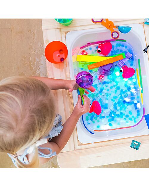 Glo Pals Cubi Luminosi Blair - Blu - Set da 4 - Adatto da 3 Anni Giochi Sensoriali_