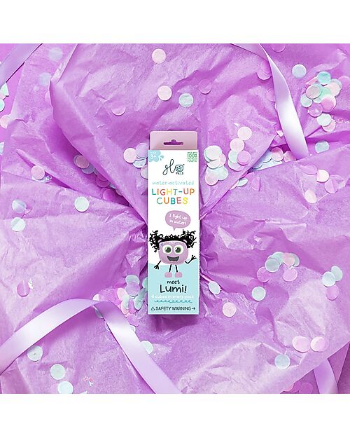 Glo Pals Cubi Luminosi Lumi - Viola - Set da 4 - Adatto da 3 Anni Giochi Sensoriali_