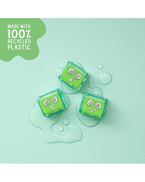 Glo Pals Cubi Luminosi Pippa - Verde - Set da 4 - Adatto da 3 Anni Giochi Sensoriali_