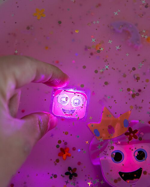 Glo Pals Cubi Luminosi Principessa Ida - Rosa- Set da 4 - Adatto da 3 Anni Giochi Sensoriali_
