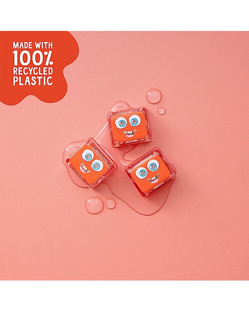 Glo Pals Cubi Luminosi  Sammy - Rosso - Set da 4 - Adatto da 3 Anni Giochi Sensoriali_