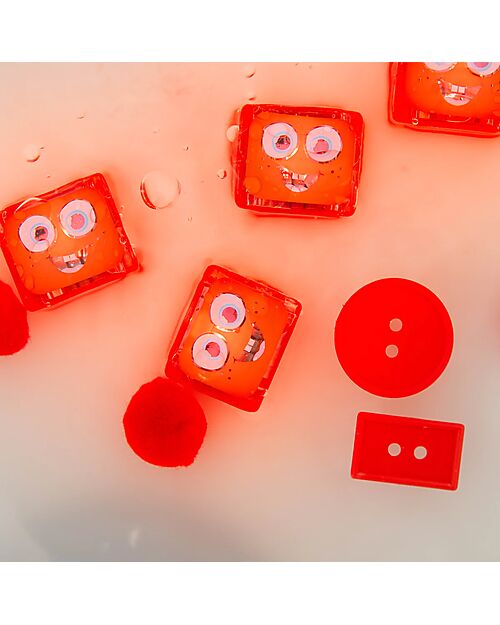 Glo Pals Cubi Luminosi  Sammy - Rosso - Set da 4 - Adatto da 3 Anni Giochi Sensoriali_