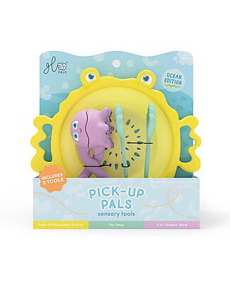 Glo Pals Set di 3 Strumenti Sensoriali - Pick Up Pals - Adatto da 18 mesi Giochi Sensoriali_