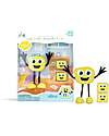 Glo Pals Set Personaggio Alex - con 2 Cubi Inclusi - Giallo - Adatto da 3 anni - 100% Plastica Riciclata Giochi Sensoriali_