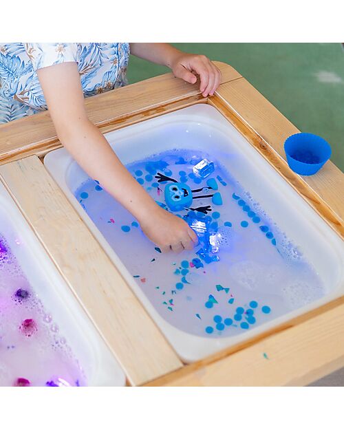 Glo Pals Set Personaggio Blair - con 2 Cubi Inclusi - Azzurro - Adatto da 3 anni - 100% Plastica Riciclata Giochi Sensoriali_