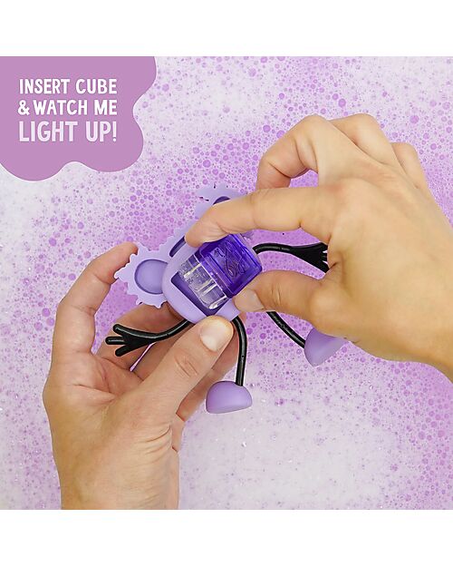 Glo Pals Set Personaggio Lumi - con 2 Cubi Inclusi - Viola - Adatto da 3 anni - 100% Plastica Riciclata Giochi Sensoriali_