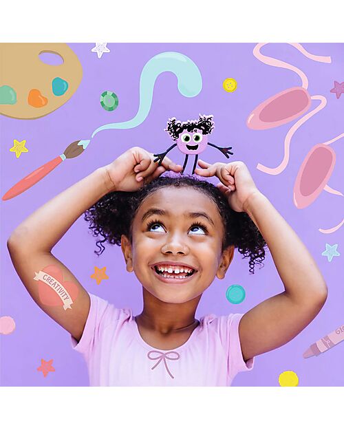 Glo Pals Set Personaggio Lumi - con 2 Cubi Inclusi - Viola - Adatto da 3 anni - 100% Plastica Riciclata Giochi Sensoriali_