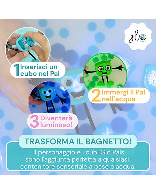 Glo Pals Set Personaggio Lumi - con 2 Cubi Inclusi - Viola - Adatto da 3 anni - 100% Plastica Riciclata Giochi Sensoriali_