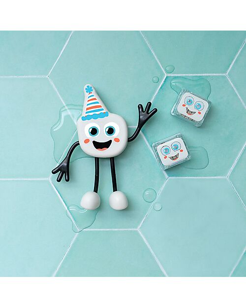 Glo Pals Set Personaggio Party Pal - con 2 Cubi Inclusi - Bianco - Adatto da 3 anni - 100% Plastica Riciclata Giochi Sensoriali_