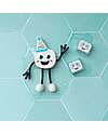 Glo Pals Set Personaggio Party Pal - con 2 Cubi Inclusi - Bianco - Adatto da 3 anni - 100% Plastica Riciclata Giochi Sensoriali_