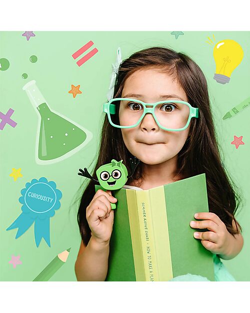 Glo Pals Set Personaggio Pippa - con 2 Cubi Inclusi - Verde - Adatto da 3 anni - 100% Plastica Riciclata Giochi Sensoriali_