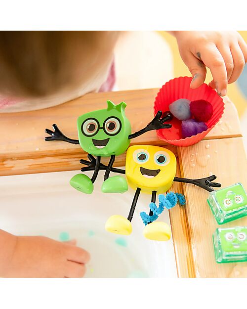 Glo Pals Set Personaggio Pippa - con 2 Cubi Inclusi - Verde - Adatto da 3 anni - 100% Plastica Riciclata Giochi Sensoriali_