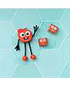 Glo Pals Set Personaggio Sammy - con 2 Cubi Inclusi - Rosso - Adatto da 3 anni - 100% Plastica Riciclata Giochi Sensoriali_