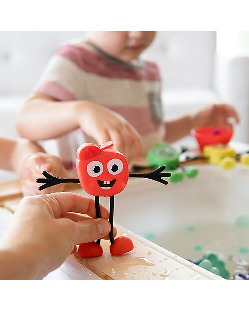 Glo Pals Set Personaggio Sammy - con 2 Cubi Inclusi - Rosso - Adatto da 3 anni - 100% Plastica Riciclata Giochi Sensoriali_