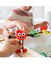 Glo Pals Set Personaggio Sammy - con 2 Cubi Inclusi - Rosso - Adatto da 3 anni - 100% Plastica Riciclata Giochi Sensoriali_