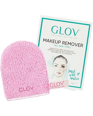 Glov Glov On The Go, Guanto Struccante in Microfibra, Cozy Rosie (Rosa) - Strucca senza usare detergente! Viso