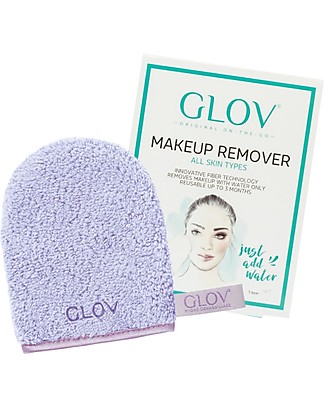 Glov Glov On The Go, Guanto Struccante in Microfibra, Very Berry (Nuovo Viola) - Strucca senza usare detergente! Viso