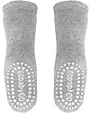 GoBabyGo Calzini Antiscivolo, Grigio Melange - Cotone Calzini Antiscivolo