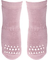 GoBabyGo Calzini Antiscivolo, Rosa Antico - Cotone Calzini Antiscivolo