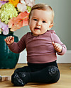 GoBabyGo Collant Antiscivolo per Gattonare, Nero - Cotone Calze