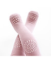 GoBabyGo Collant Antiscivolo per Gattonare, Rosa Antico - Cotone Calze