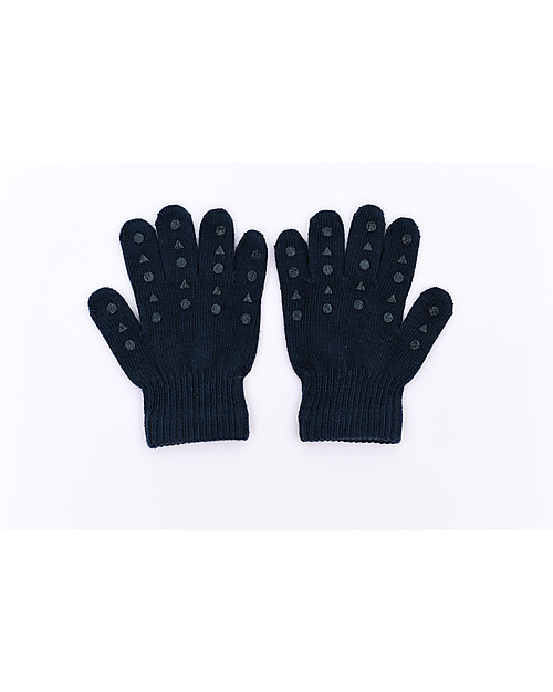 GoBabyGo Guanti con Gommini Antiscivolo - Blu Petrolio Guanti