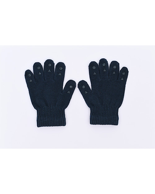 GoBabyGo Guanti con Gommini Antiscivolo - Blu Petrolio Guanti