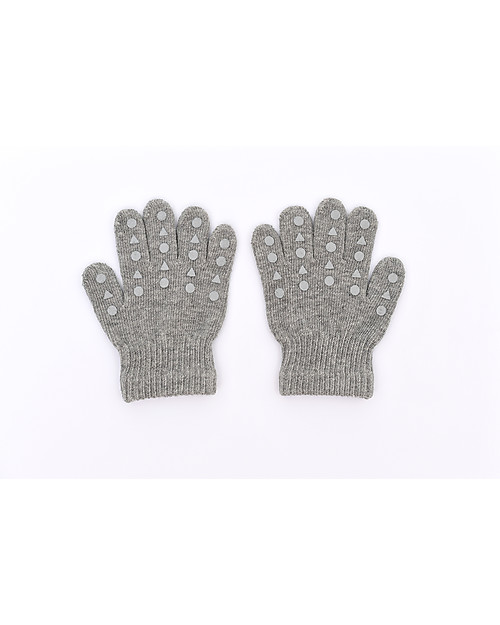 GoBabyGo Guanti con Gommini Antiscivolo - Grigio Petrolio Guanti