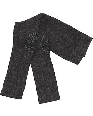 GoBabyGo Leggings Antiscivolo per Gattonare, Grigio Scuro - Cotone Leggings