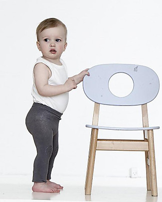 GoBabyGo Leggings Antiscivolo per Gattonare, Grigio Scuro - Cotone Leggings